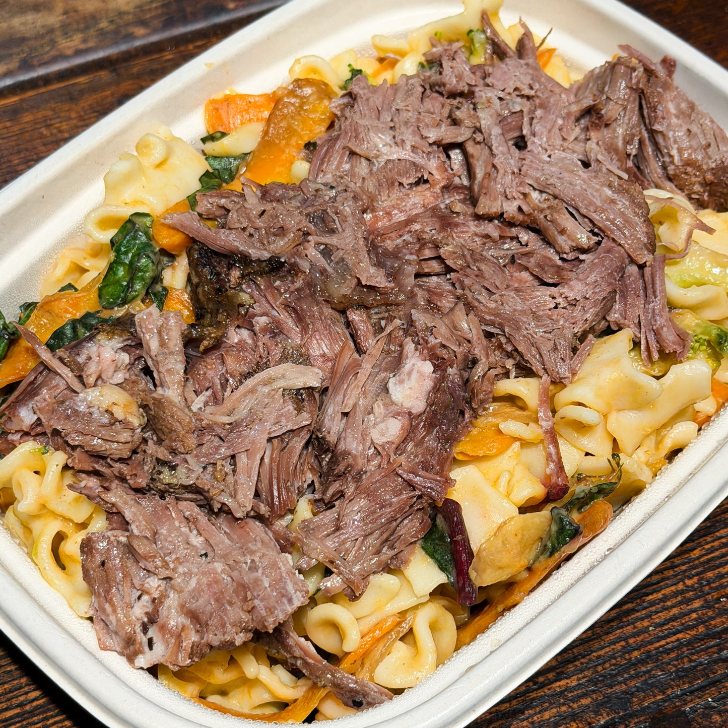 Brisket Veggie Mac and Cheese