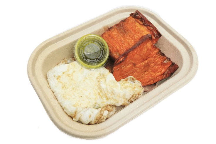 Egg Whites with Roasted Sweet Potato
