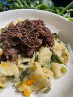 Brisket Veggie Mac and Cheese