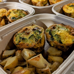 Veggie Frittata with Roasted Potato