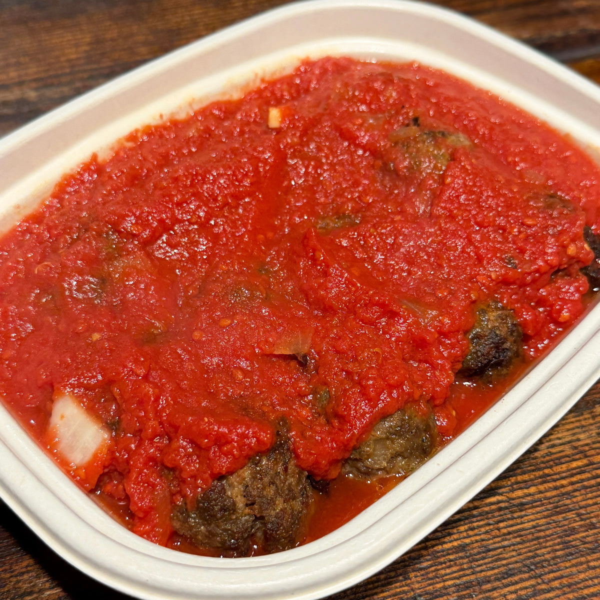 Grass-fed Meatballs in Grandma's Sauce