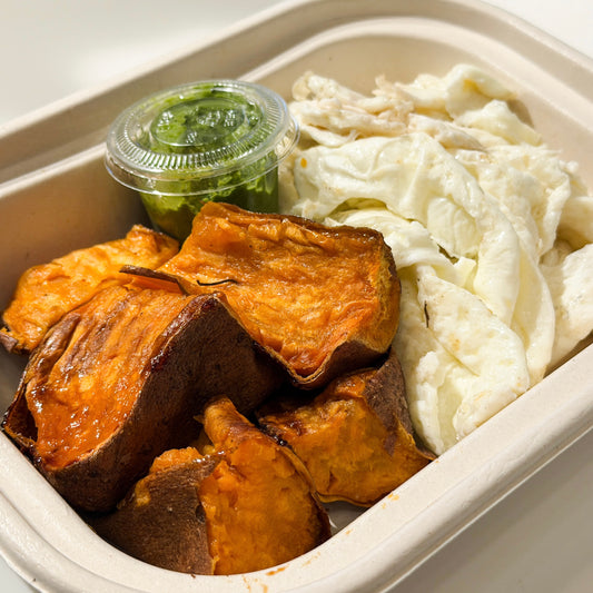 Egg Whites with Roasted Sweet Potato
