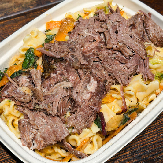 Brisket Veggie Mac and Cheese