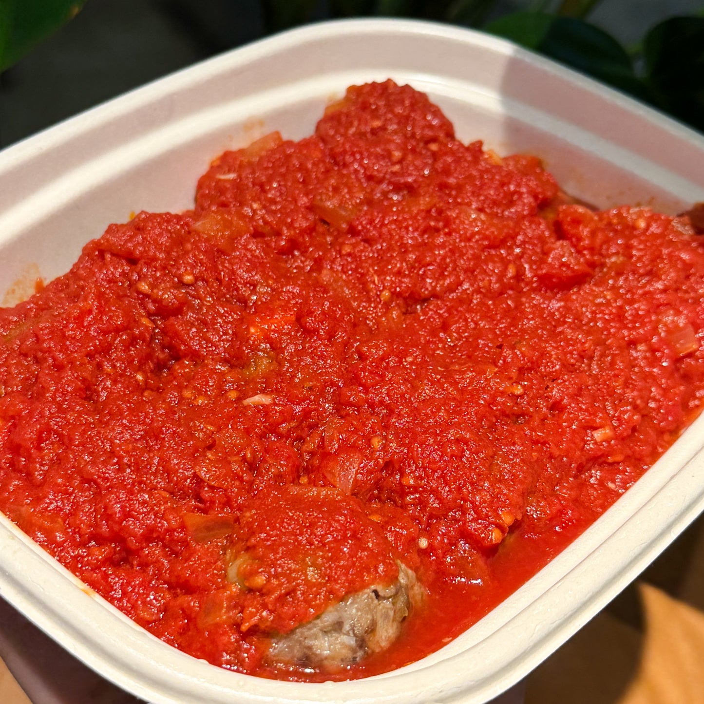 Grass-fed Meatballs in Grandma's Sauce