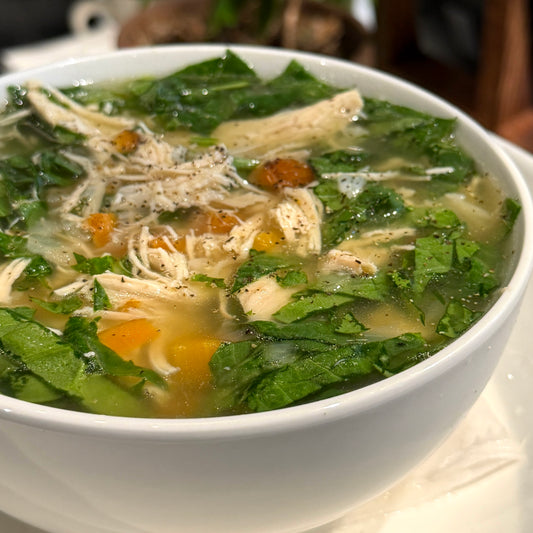Bone Broth Chicken & Rice Soup