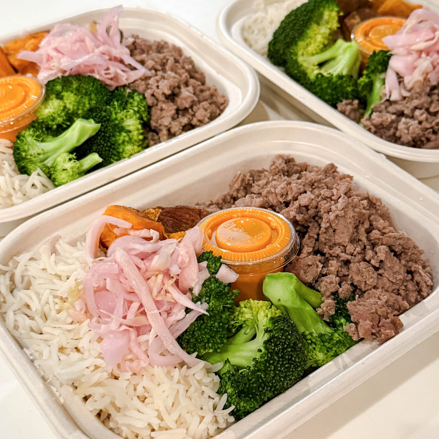 Taco Bowl: Grass-Fed Beef with White Rice & Farm Veggies