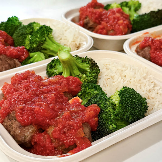 Grandma's Meatballs Rice Bowl